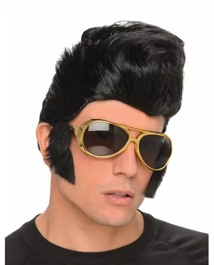Męska peruka rocker z okularami