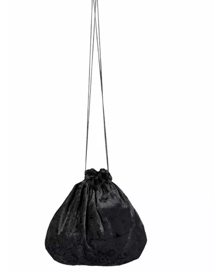 Czarna aksamitna torba 27 cm