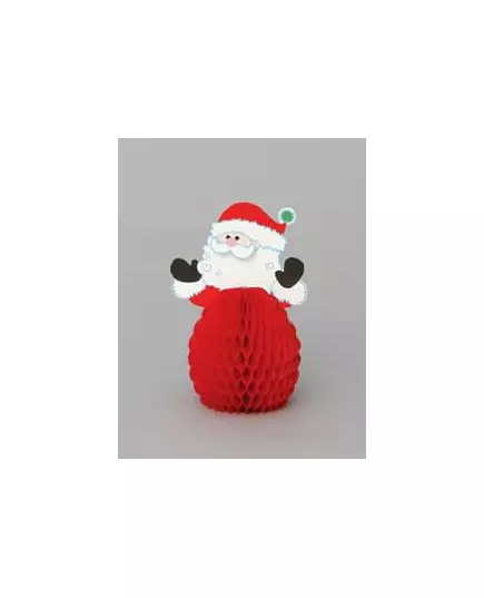 4 Mini Santa Centerpieces 15cm