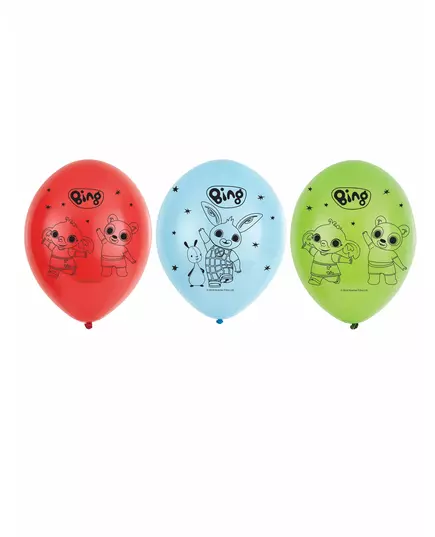 6 lateksowych balonów Bing 27 cm