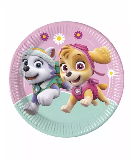 8 papierowych talerzy Psi Patrol Skye &amp; Everest™ 23 cm