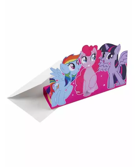 8 kart zaproszeń My Little Pony