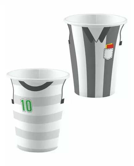 8 kubków papierowych do piłki nożnej 250 ml