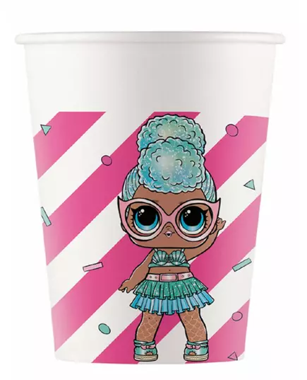 8 papierowych kubków LOL™ 200ml