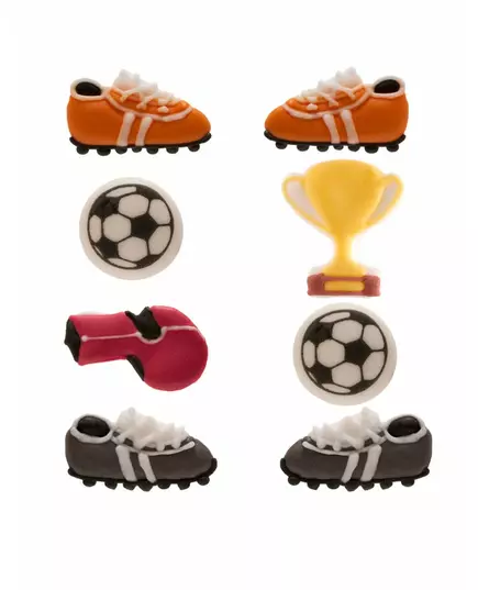 8 miniaturowych figurek cukrowych do piłki nożnej 9g