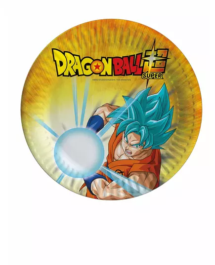 8 małych papierowych talerzy Dragon Ball Super 18 cm