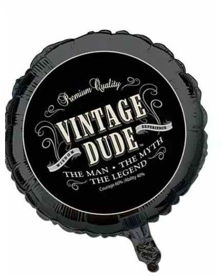 Balon foliowy na urodziny w stylu vintage 46 cm
