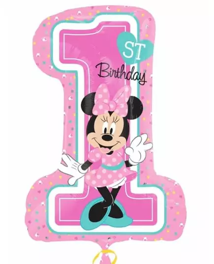 Balon foliowy numer 1Minnie™ 48 X 71 cm