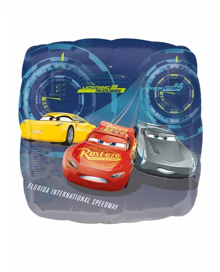 Kwadratowy foliowy balon Cars 3 43 x 43 cm