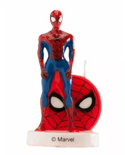 Świeczka urodzinowa Spiderman 3D 6 cm