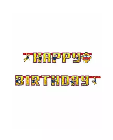 Girlanda "Happy Birthday" Fireman Sam 180 cm
