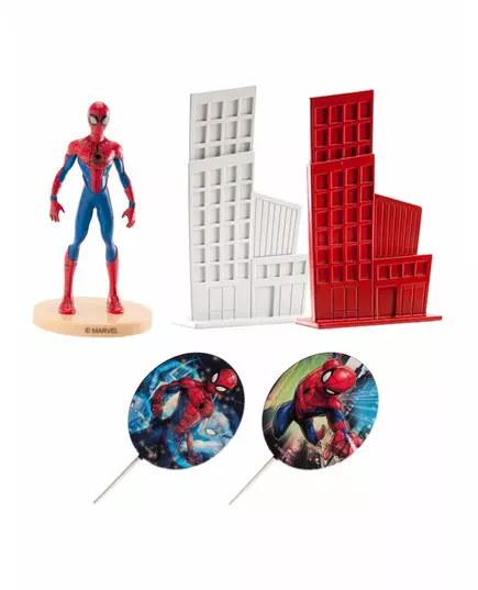 Zestaw do dekoracji tortu Spiderman 8cm