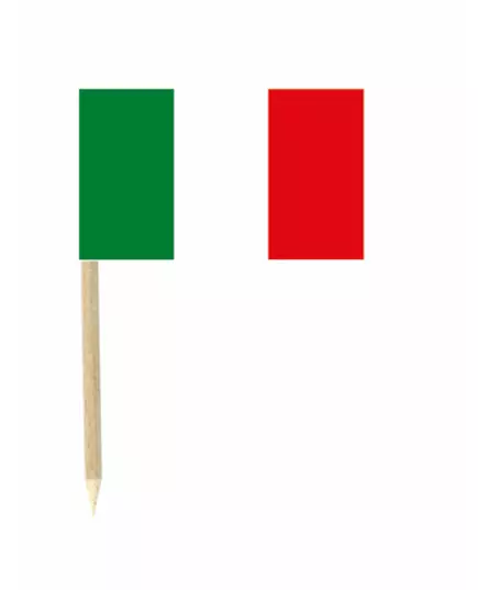 50 szt. włoskich flag mini-pick 3 x 5 cm