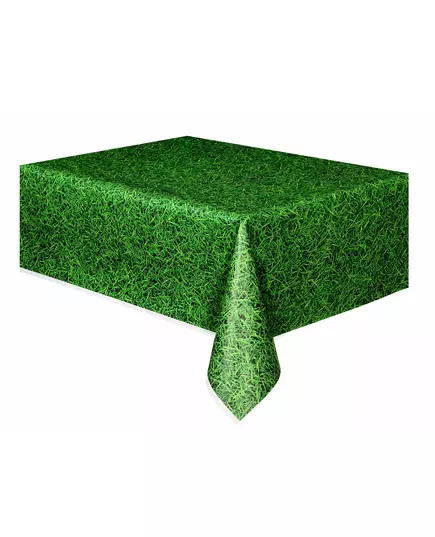 Obrus plastikowy zielony efekt trawy 137 x 274 cm