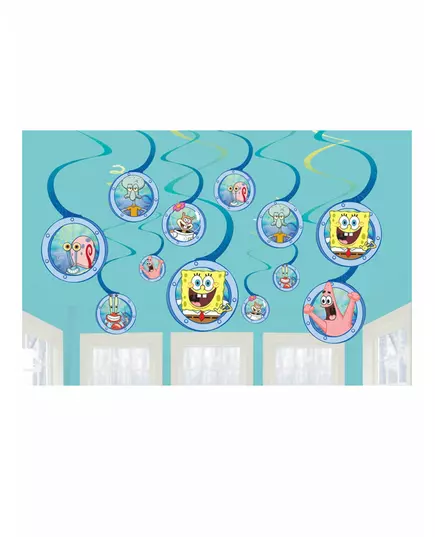 12 wiszących dekoracji SpongeBob™