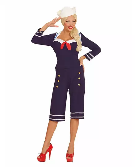 Kostium marynarski pin-up damski, Rozmiar: Small