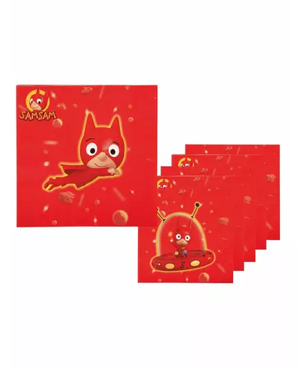 6 papierowych serwetek SamSam™ 33 x 33 cm