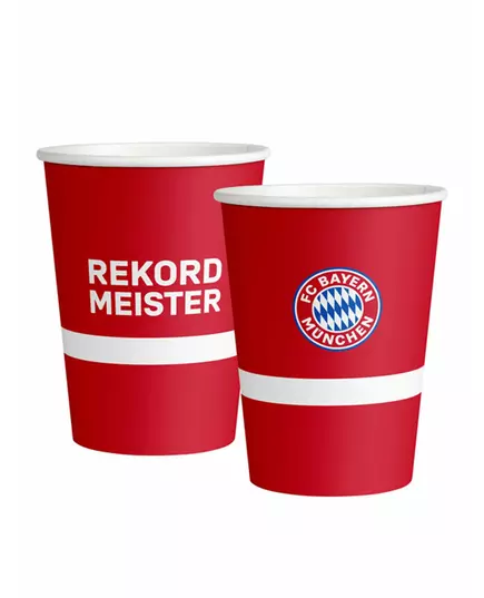 8 papierowych kubków FC Bayern Monachium™ 250ml