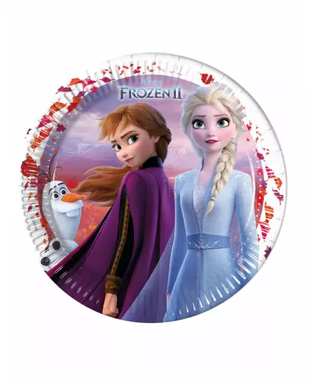 8 papierowych talerzy Frozen 2™ 23 cm