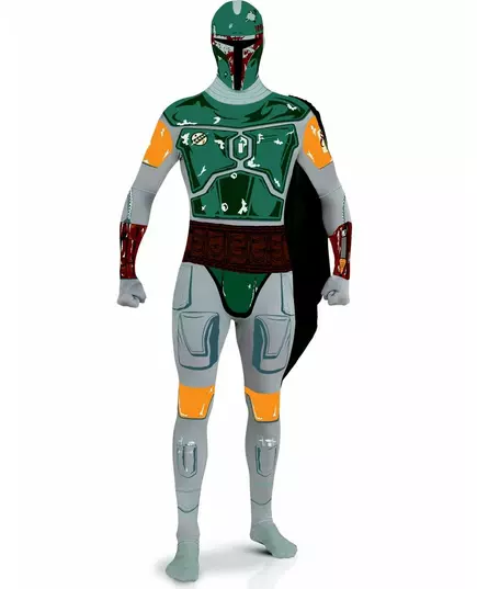 Kostium Boba Fett Star Wars™ z drugiej skóry dla dorosłych, Rozmiar: Medium