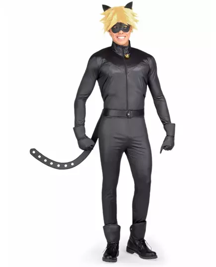Zestaw kostiumów Czarnego Kota Miraculous™ dla dorosłych, Rozmiar: X-Small