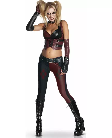 Kostium Harley Quinn Batman Arkham City™ dla kobiet, Rozmiar: X-Small