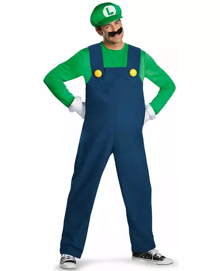 Kostium Luigi™ Deluxe dla dorosłych, Rozmiar: Medium