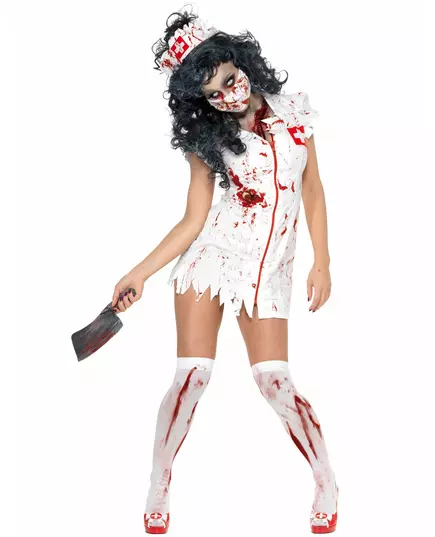 Kostium pielęgniarki Halloween Zombie damski, Rozmiar: Small