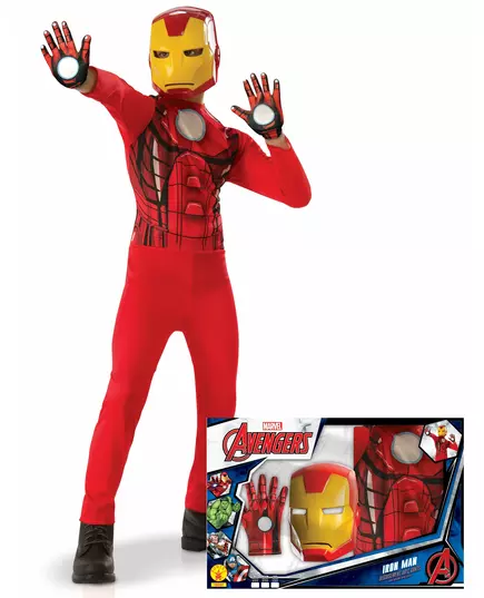 Iron Man™ Klasyczne Pudełko z Chłopięcymi Rękawiczkami, Rozmiar: 5-6 lat(110-116 cm)