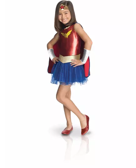 Kostium Wonder Woman Comic Book™ deluxe dla dzieci, Rozmiar: 5-6 lat (110 to 116 cm)