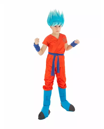 Kostium Saiyan Goku Super Dragon Ball™ dla dzieci, Rozmiar: 7-8 lat (128 cm)