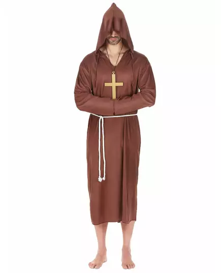 Męski kostium mnicha w kolorze jasnobrązowym plus size, Rozmiar: XX-Large