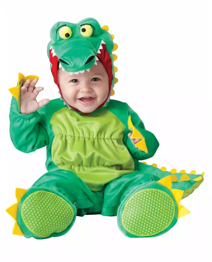 Kostium mini dinozaura dla niemowląt - klasyczny, Rozmiar: 0-6 miesięcy (58-66 cm)