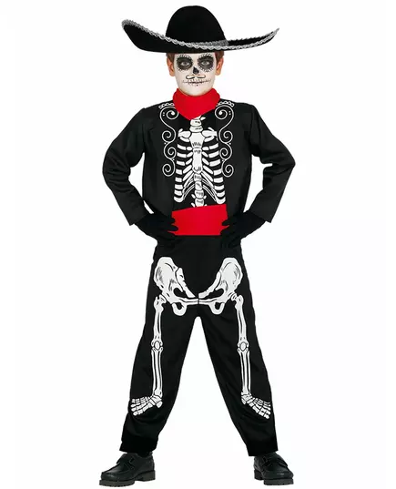 Kostium szkielet Dia de los muertos dla chłopców, Rozmiar: 5-6 lat (110-115 cm)