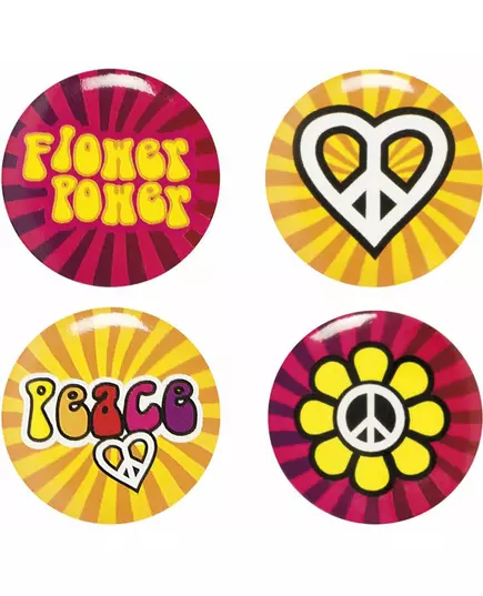 4 szpilki Flower Power Hippie