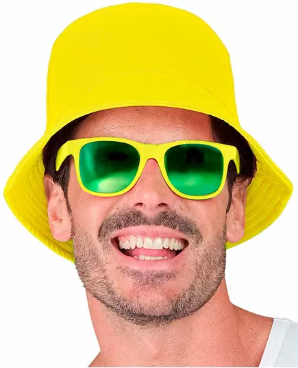 Neonowy żółty kapelusz Bob dla dorosłych