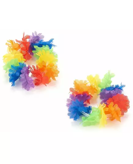 2 wielokolorowe bransoletki hawajskie
