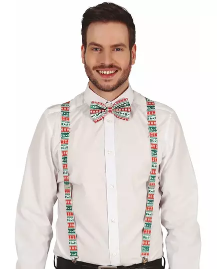 Szelki dla dorosłych ze wzorem świątecznym