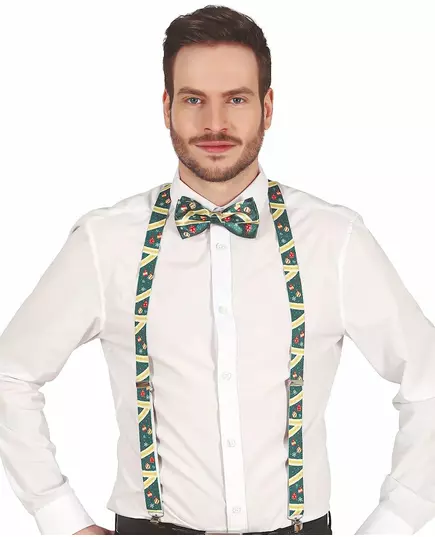 Zielone szelki świąteczne dla dorosłych
