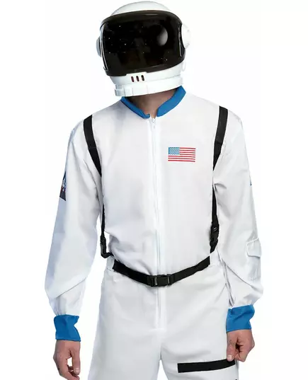 Biały kask astronauty dla dorosłych