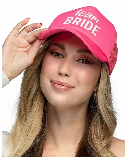 Różowa czapka Team Bride dla dorosłych