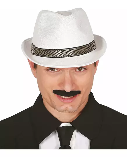 Biały kapelusz trilby borsalino dla dorosłych