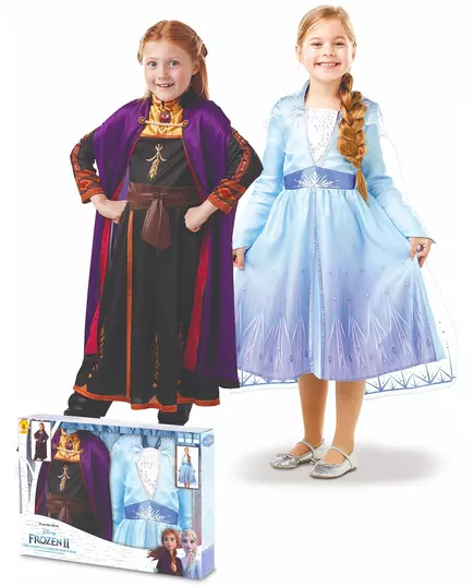 Zestaw kostiumów Elsy i Anny z Frozen 2 dla dziewczynek