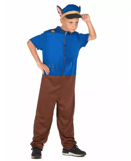 Niebieski kostium psa policyjnego dla dzieci, Rozmiar: 10-12 lat (130-140 cm)