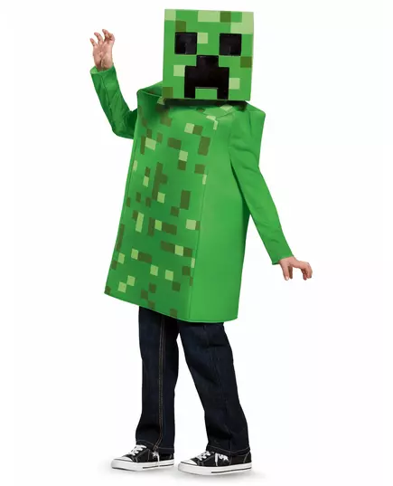 Kostium Creeper Minecraft™ Deluxe dla dzieci, Rozmiar: 5–6 lat(109–126 cm))
