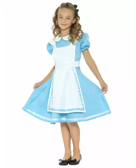 Kostium księżniczki z Krainy Czarów dla dziewczynki, Rozmiar: 4-6 lat (115/128 cm)