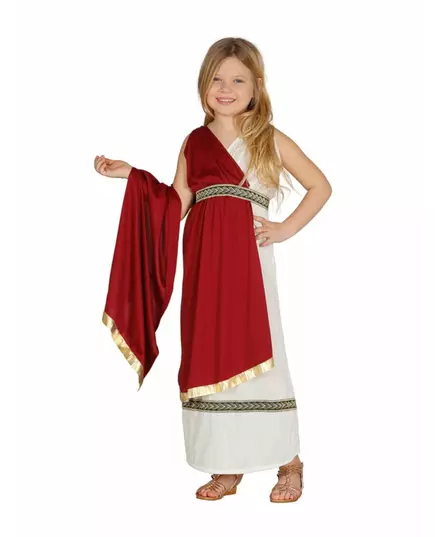 Kostium rzymskiej księżniczki dla dziewczynki, Rozmiar: 5-6 lat (110-115 cm)