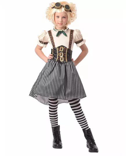 Steampunkowy kostium dla dziewczynki, Rozmiar: 10-12 lat (130-140 cm)