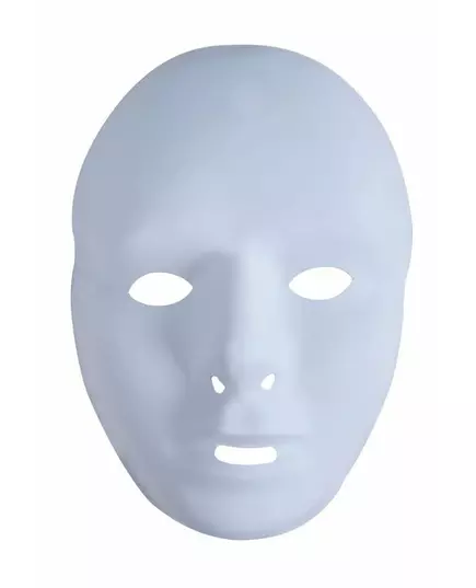 Plastikowa biała maska dla dorosłych
