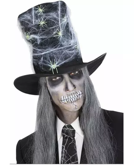 Halloweenowy cylinder pająka dla dorosłych
